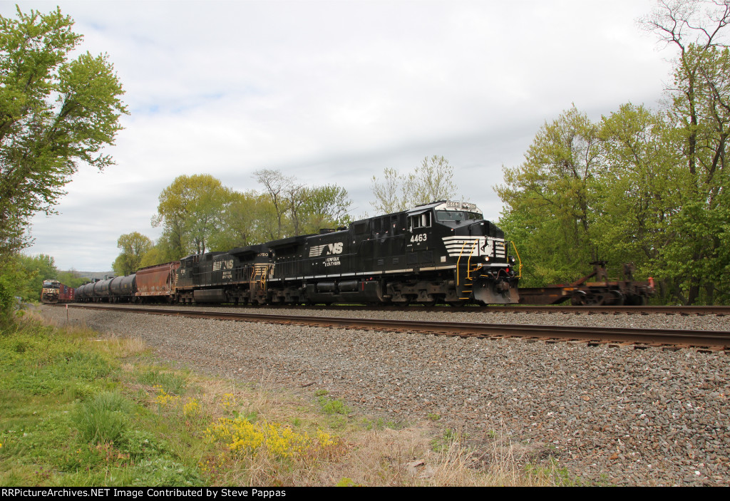 NS 4463 takes train 66X East